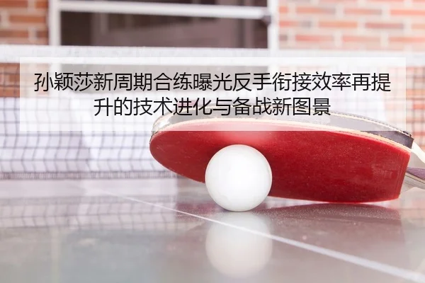 孙颖莎新周期合练曝光反手衔接效率再提升的技术进化与备战新图景